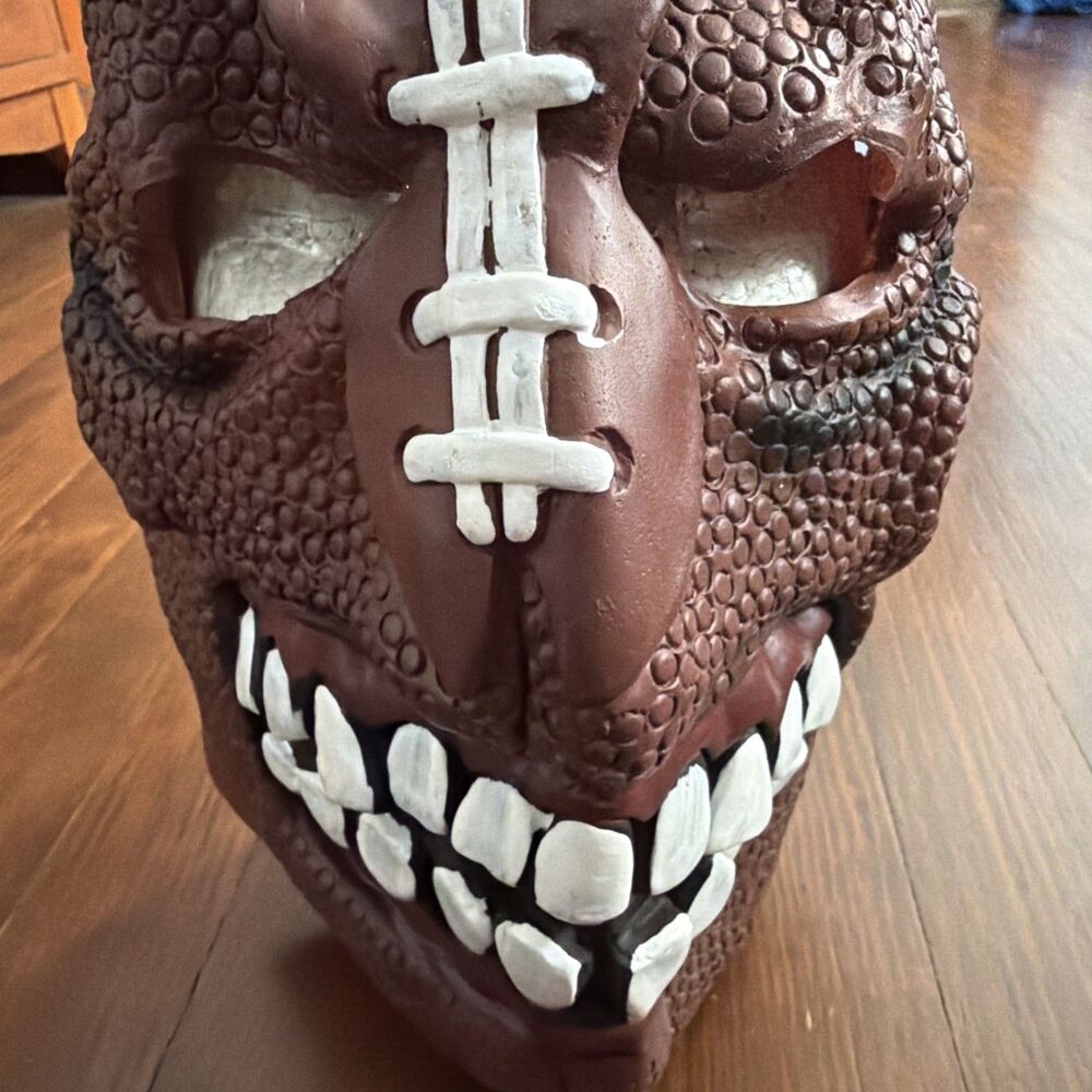 Football Full Head Adult Halloween Mask - Great for Halloween Parties EUC